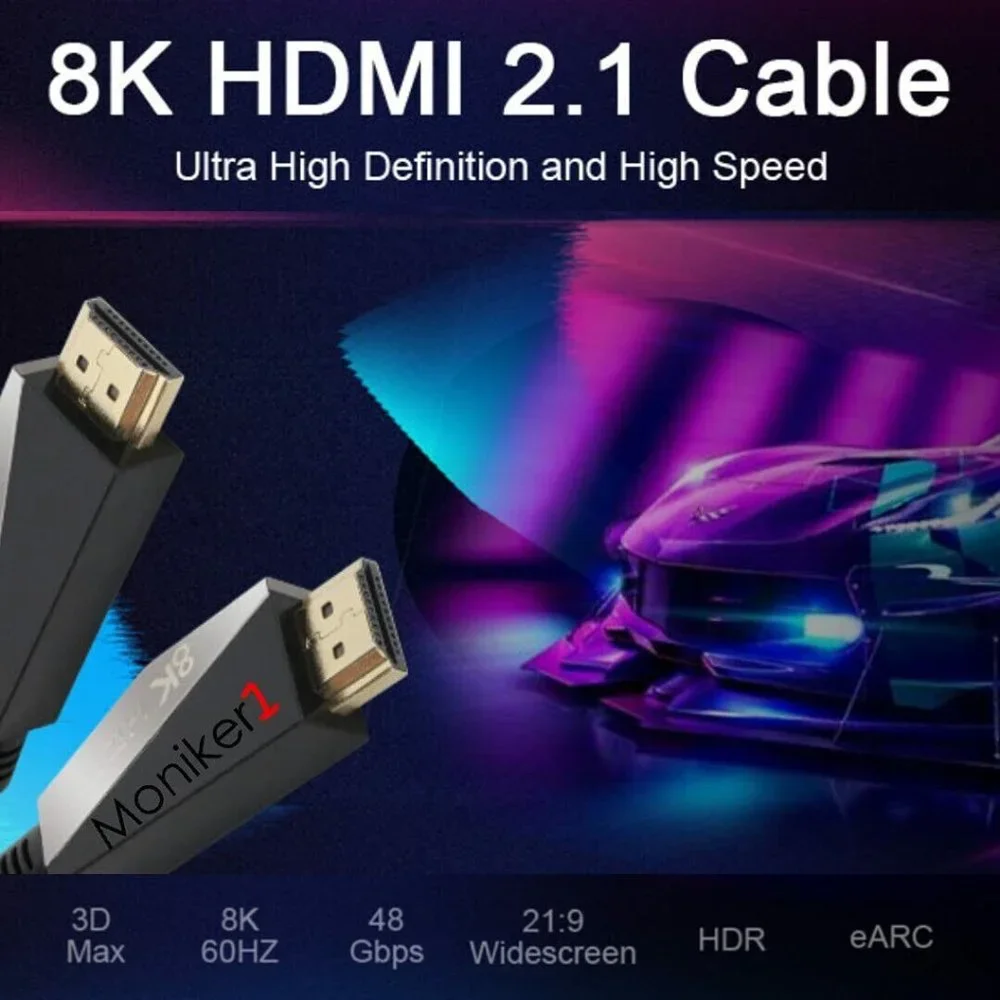 HDMI AM/AM 2.1V Bandwidth 48Gbps Ethernet 3D HDCP 2.2 HDR Support 8k@60Hz/4k
